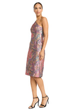 Load image into Gallery viewer, Maggy London One Shoulder Brocade Dress