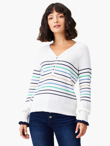 Nic + Zoe Maritime Stripe Sweater