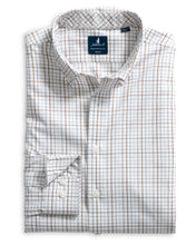 Load image into Gallery viewer, Johnnie-O Sandlewood Pane Twill Sport Shirt