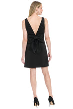 Load image into Gallery viewer, Maggy London A Line Mini Dress W Embellished Bow