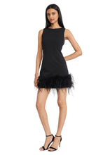 Load image into Gallery viewer, Donna Morgan Solid Sheath With Feathered Hem