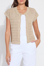 Load image into Gallery viewer, Lysse Brisa Linen Mesh Sleeveless Cardi