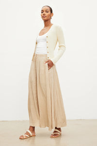 Velvet Bailey Woven Linen Skirt