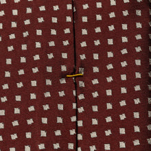 Load image into Gallery viewer, Eton Burgundy Geometric Silk Tie
