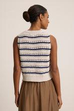Load image into Gallery viewer, Velvet Calista Crochet Stitch Stripe Tank