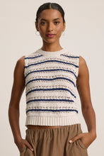 Load image into Gallery viewer, Velvet Calista Crochet Stitch Stripe Tank