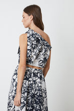 Load image into Gallery viewer, Velvet Camilla Clementine Print One Shoulder Top