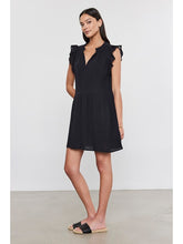 Load image into Gallery viewer, Velvet Grace Cotton Eyelet Mix Dress
