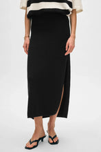 Load image into Gallery viewer, White & Warren Slub Side Slit Skirt