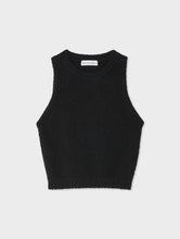 Load image into Gallery viewer, White & Warren Slub Rib Trim Tank Top