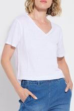 Load image into Gallery viewer, Lysse Cyrus Box Cut V Neck Tee