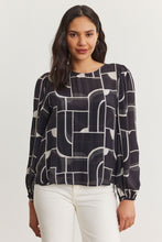 Load image into Gallery viewer, Velvet Bauhaus Print Desta Blouse