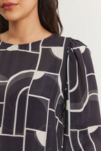 Load image into Gallery viewer, Velvet Bauhaus Print Desta Blouse