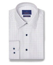 Load image into Gallery viewer, David Donahue Dotted Check Dress Shirt
