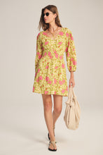 Load image into Gallery viewer, Velvet Blossom Printed Lurex Draya Dress