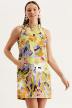 Load image into Gallery viewer, Tyler Boe Ella Chartruse Print Dress