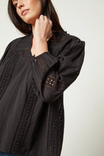 Load image into Gallery viewer, Velvet Embroidered Cotton Jordyn Blouse
