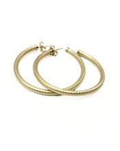Load image into Gallery viewer, Erin Gray Bali 14k Gold-Filled Patterned Post Hoops