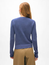 Load image into Gallery viewer, White & Warren Fine Cotton Blend Ribbed Henley