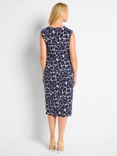 Load image into Gallery viewer, Nic + Zoe Geo Pebble Side Ruche Dress