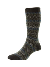Load image into Gallery viewer, Pantherella Sherborne Fairisle Cashmere Sock