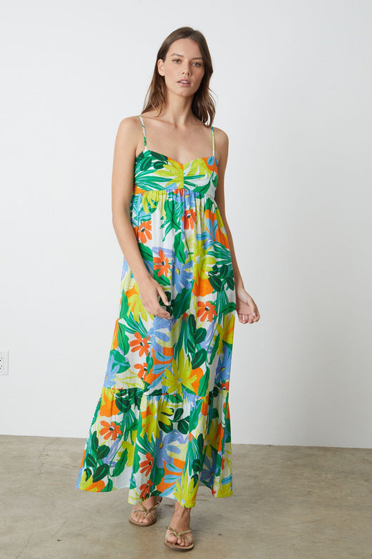 Velvet Kayla Printed Cambric Maxi Dress