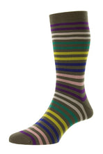 Load image into Gallery viewer, Pantherella Kilburn Stripe Sock