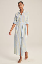 Load image into Gallery viewer, Velvet Yarn Dye Stripe Kimora Dress