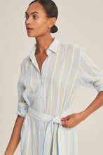 Load image into Gallery viewer, Velvet Yarn Dye Stripe Kimora Dress