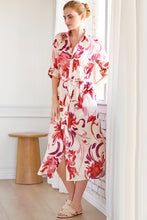 Load image into Gallery viewer, Finley Kyoto Floral Long Alex Shirt Dress