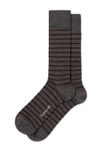 Load image into Gallery viewer, Pantherella Worthington Fine Stripe Socks