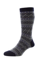 Load image into Gallery viewer, Pantherella Sherborne Fairisle Cashmere Sock