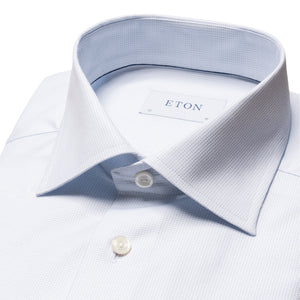 Eton Pin Dot Signature Twill Dress Shirt