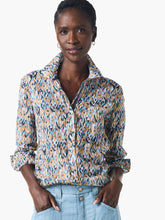 Load image into Gallery viewer, Nic + Zoe Up Beat Ikat Crinkle Shirt
