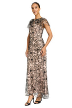 Load image into Gallery viewer, Maggy London Embroidered Mesh Long Dress
