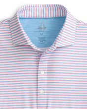 Load image into Gallery viewer, Johnnie O Warwick Striped Prepformance Polo