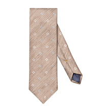 Load image into Gallery viewer, Eton Geometric Silk Linen Tie
