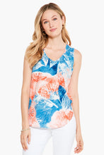 Load image into Gallery viewer, Nic + Zoe Watercolor Blooms Tank