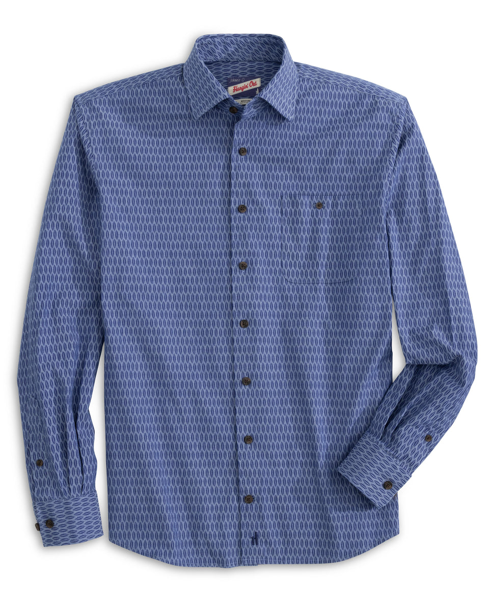 Johnnie O Finley Printed Sport Shirt – Yacoubian Tailors