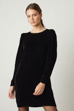 Load image into Gallery viewer, Velvet Velvet Sheath with Puff Sleeves

