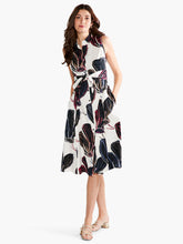 Load image into Gallery viewer, Nic + Zoe Stamped Flowers Shirt Dress
