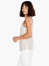 Load image into Gallery viewer, Nic + Zoe Neutral Striped Vital Tank

