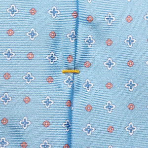 Eton Micro Floral Print Silk Tie