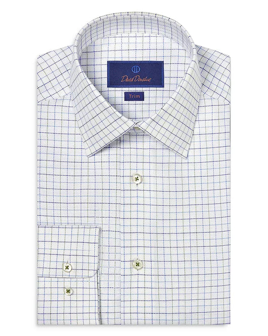 David Donahue Graph Check Dress Shirt