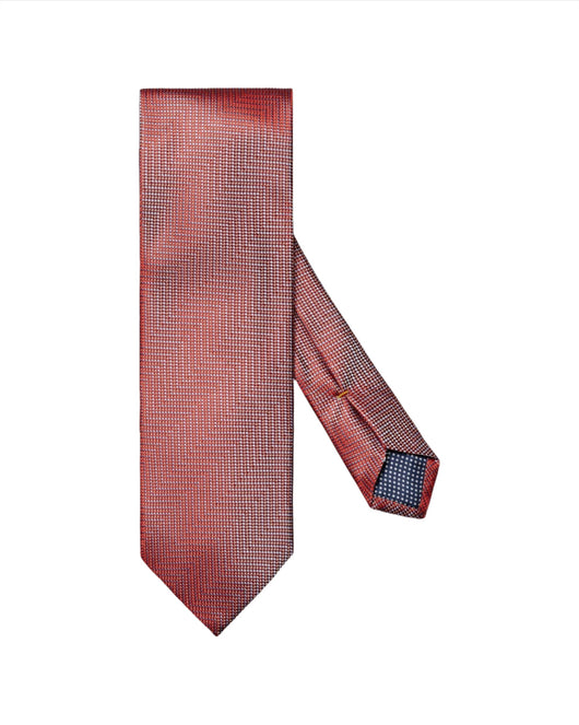 Eton Herringbone Woven Silk Tie