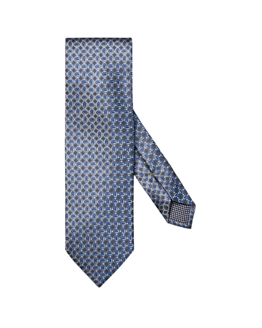 Eton Geometric Woven Silk Tie