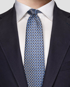 Eton Geometric Woven Silk Tie