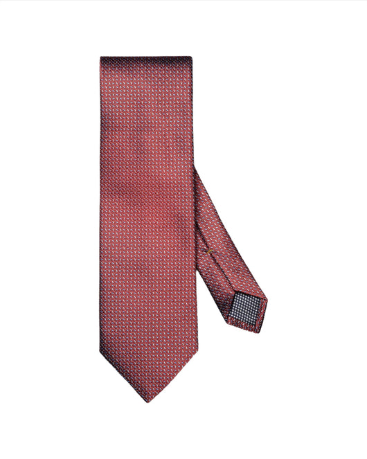 Eton Micro Geometric Woven Silk Tie