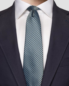 Eton Geometric Woven Silk Tie