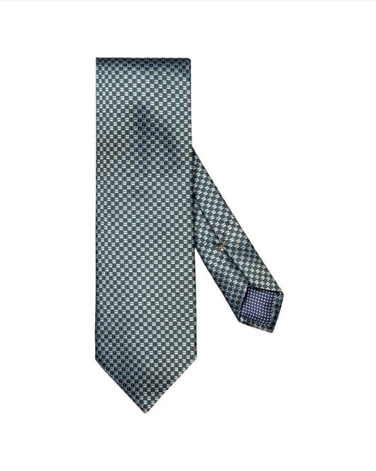 Eton Geometric Woven Silk Tie